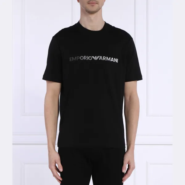 

Футболка стандартного кроя Emporio Armani, черный