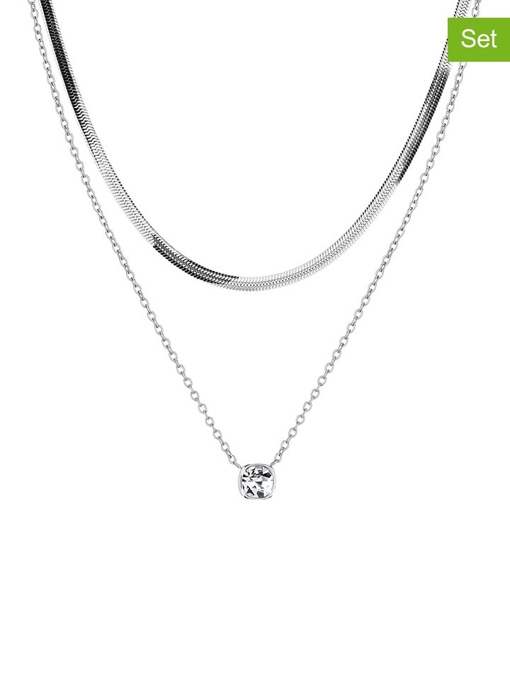 

Цепочка 2er-Set: Halsketten mit Schmuckelement - (L)50 cm Tamaris