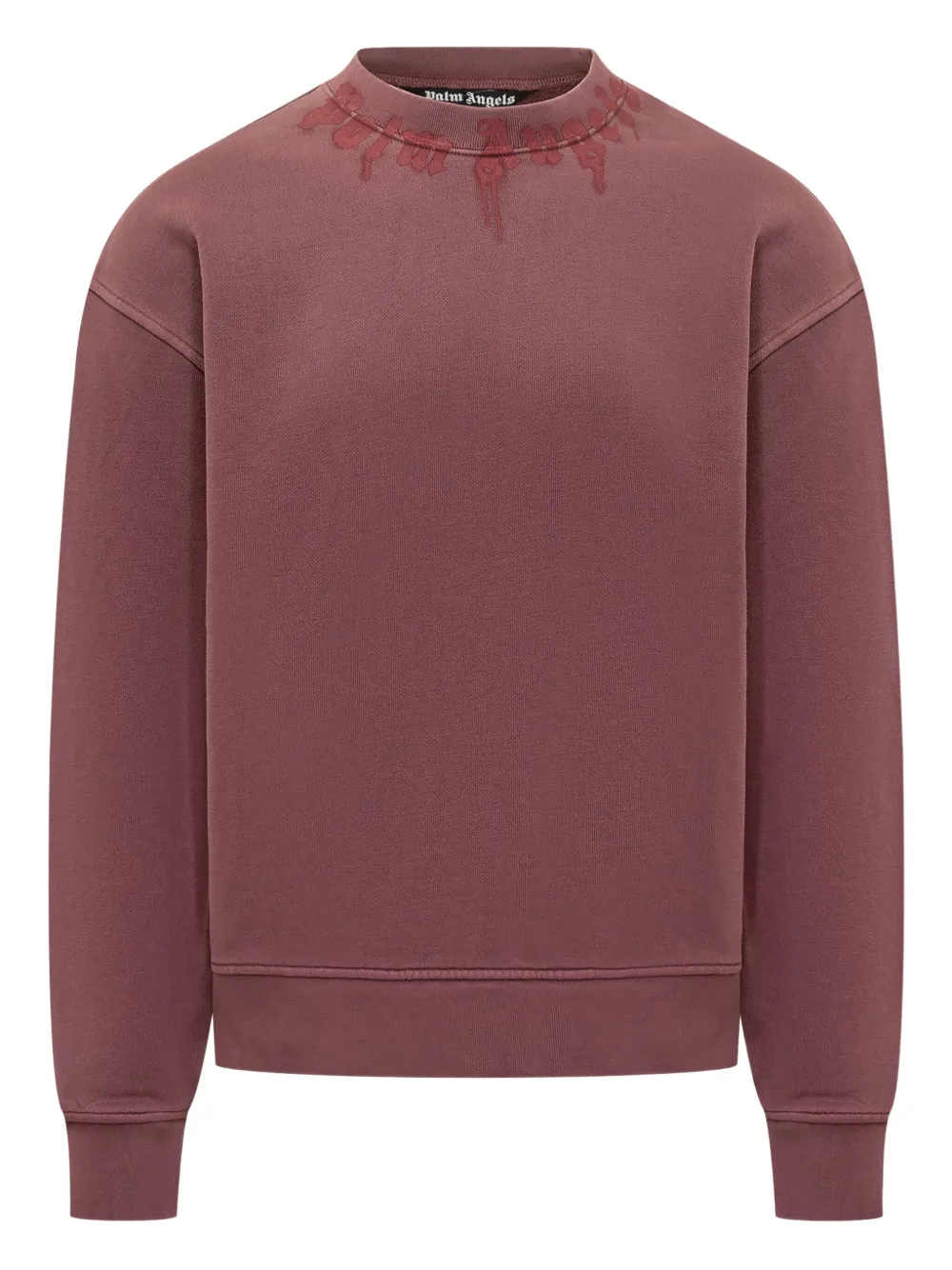 

Свитшот с круглым вырезом Palm Angels, красный