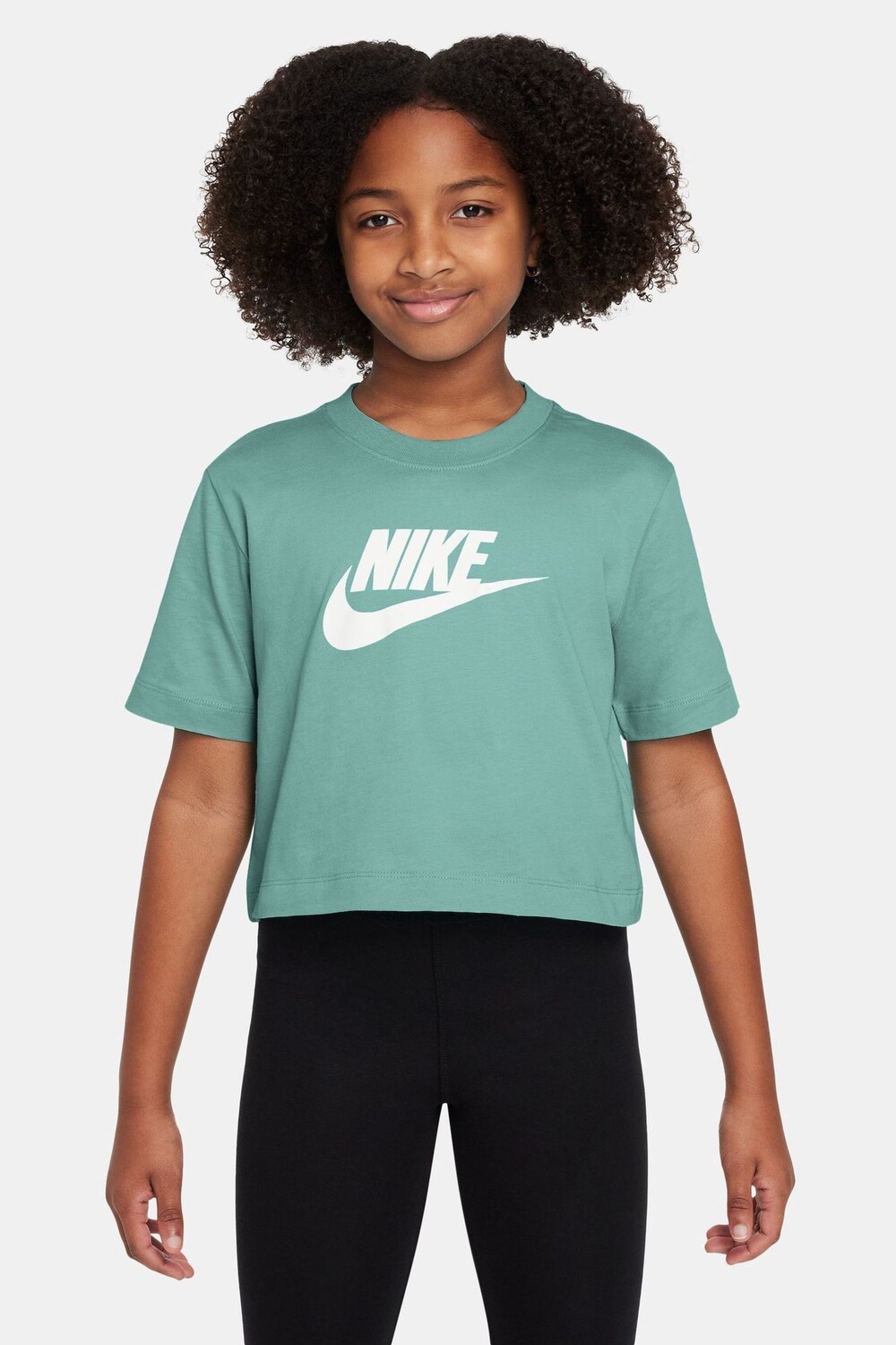 

Укороченная футболка из 100% хлопка Nike, зеленый