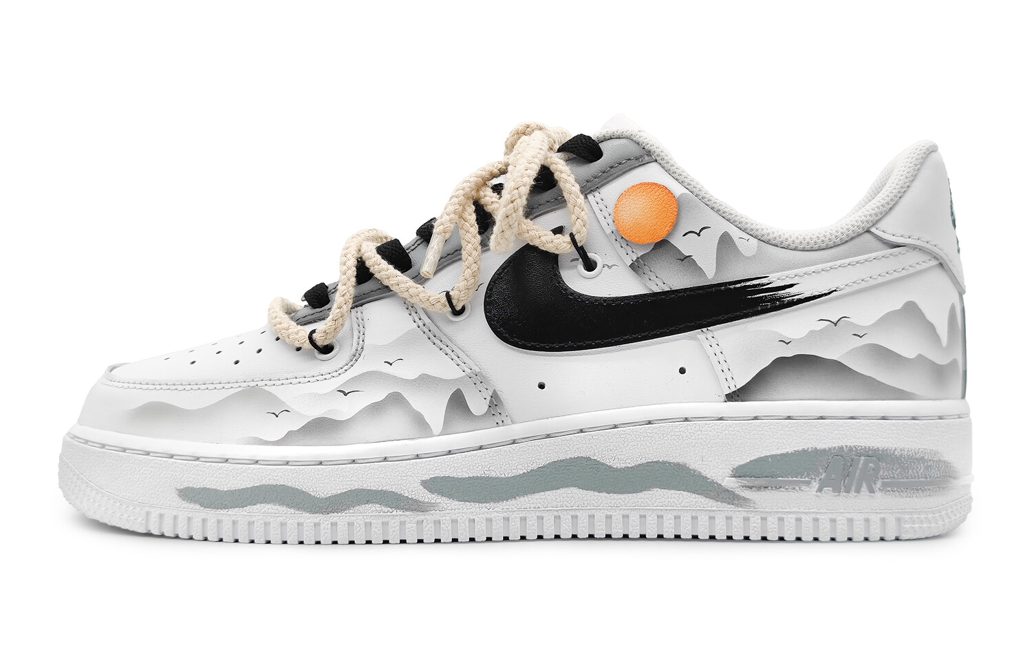 

Кроссовки Nike Air Force 1 Skateboard Shoes Women's Low-Top Gray Black