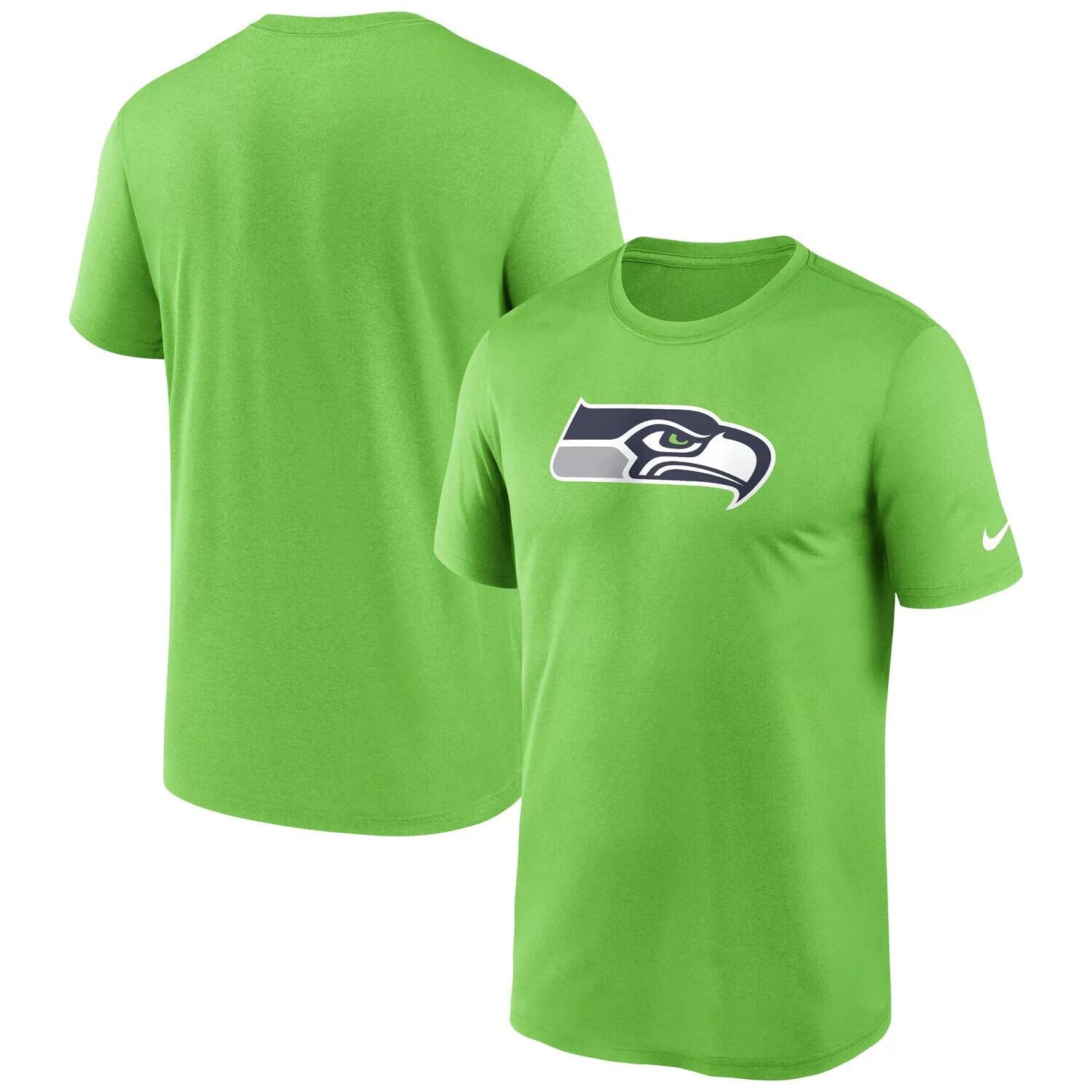 

Мужская футболка Nike Neon Green Seattle Seahawks Legend Logo Performance