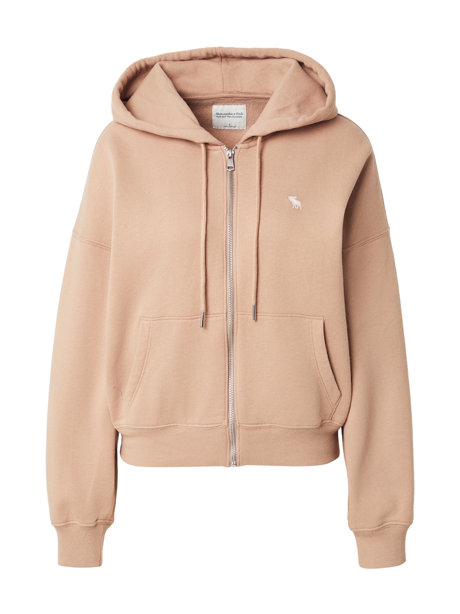 

Толстовка с капюшоном на молнии Abercrombie & Fitch, светло-коричневый