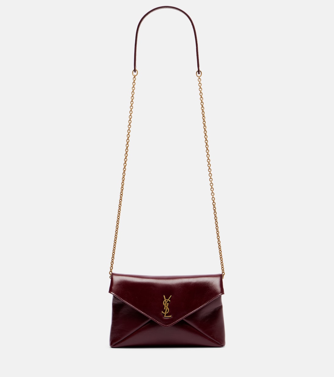

Миниатюрная кожаная сумка-кроссбоди Cassandre Saint Laurent, Dark Ruby