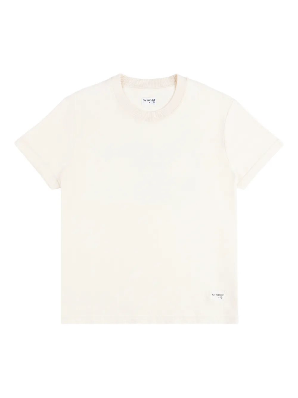 

Футболка archive в рубчик Fay, бежевый