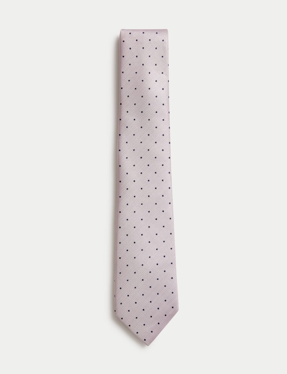 

Галстук в горошек из чистого шелка Marks & Spencer SARTORIAL, светло-розовый