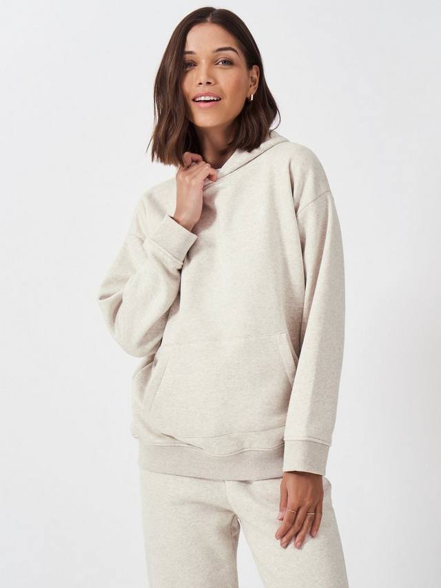 

Толстовка с капюшоном на подкладке из шерпы Crew Clothing, цвет Oatmeal