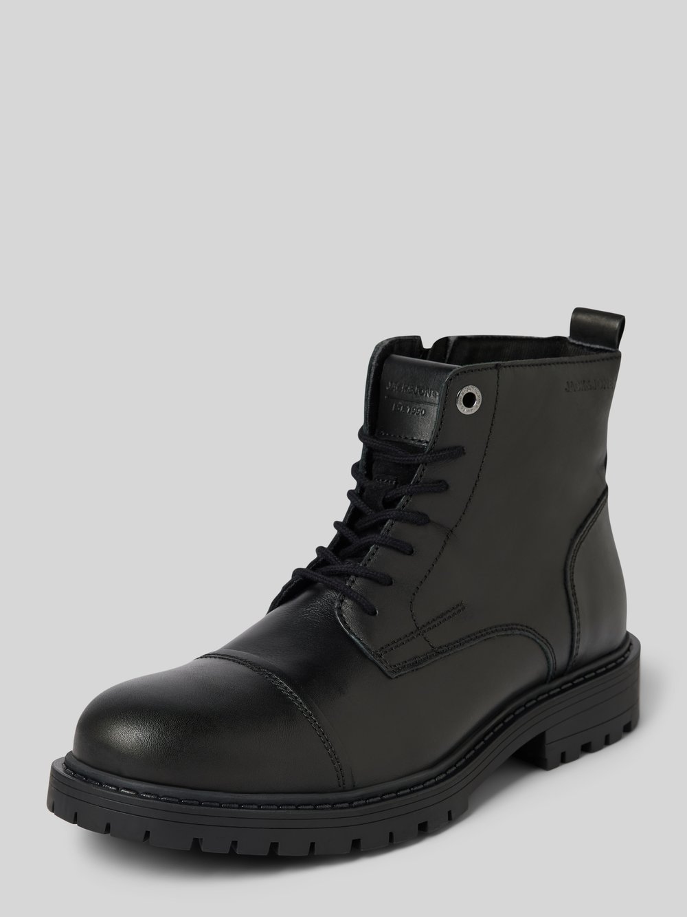 

Кожаные ботинки с петлей для затягивания, модель «TREMOR» Jack & Jones, черный