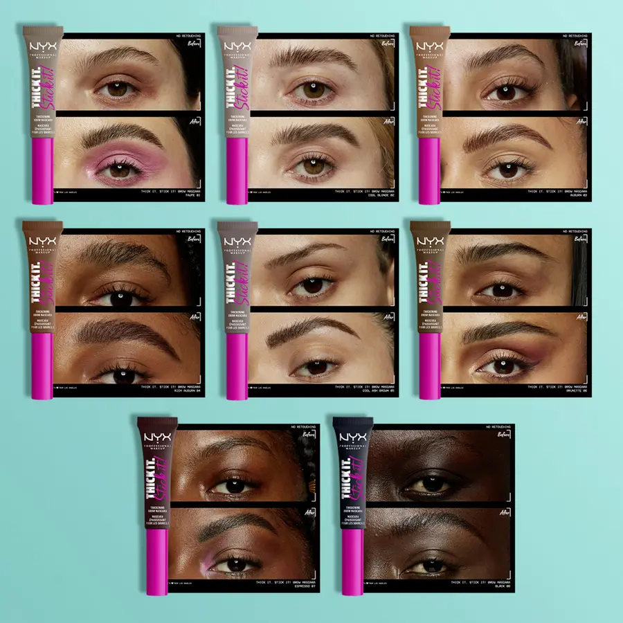 Гель для бровей NYX Professional MakeUp Thick it. Stick it! Brow Mascara 01 Taupe — фото 2