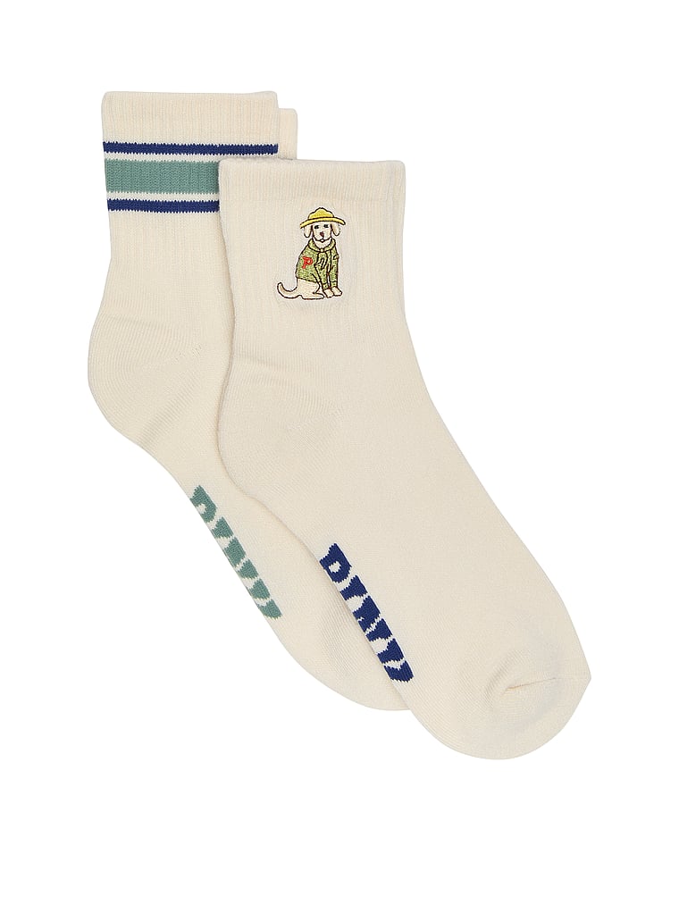 

2 пары носков по 1/4 Pink, white shell/faded sage dog pack