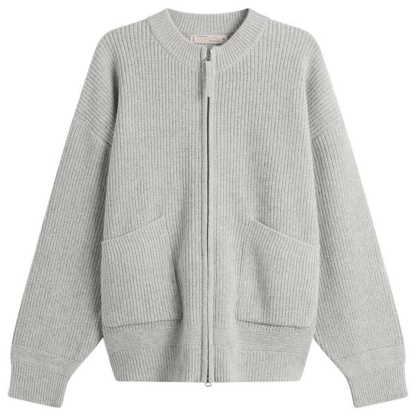 

Шерстяной кардиган на молнии Frizmworks, светло-серый