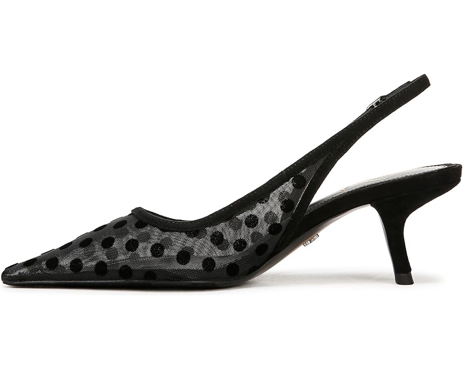 Туфли Sam Edelman Bianka Sling 3, цвет Black Polka Dot Mesh — фото 4