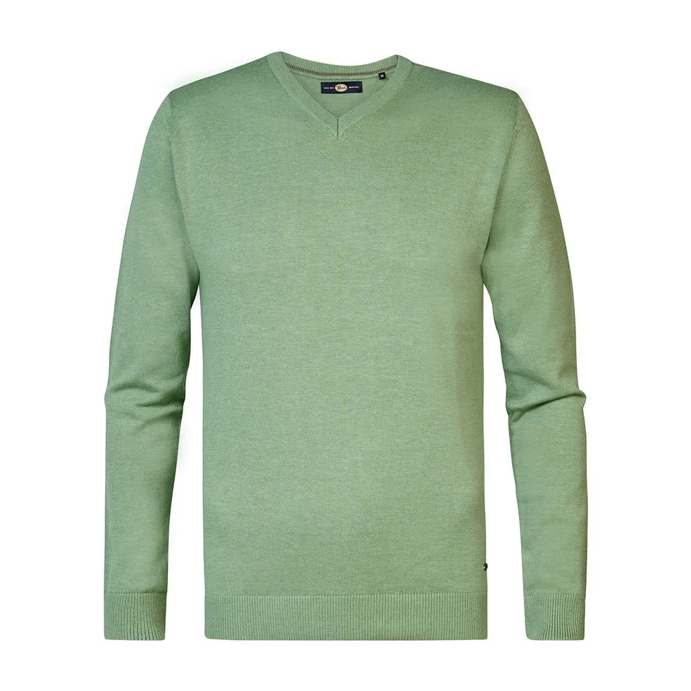 

Свитер Petrol Industries M-3040-KWV200 v neck, зеленый