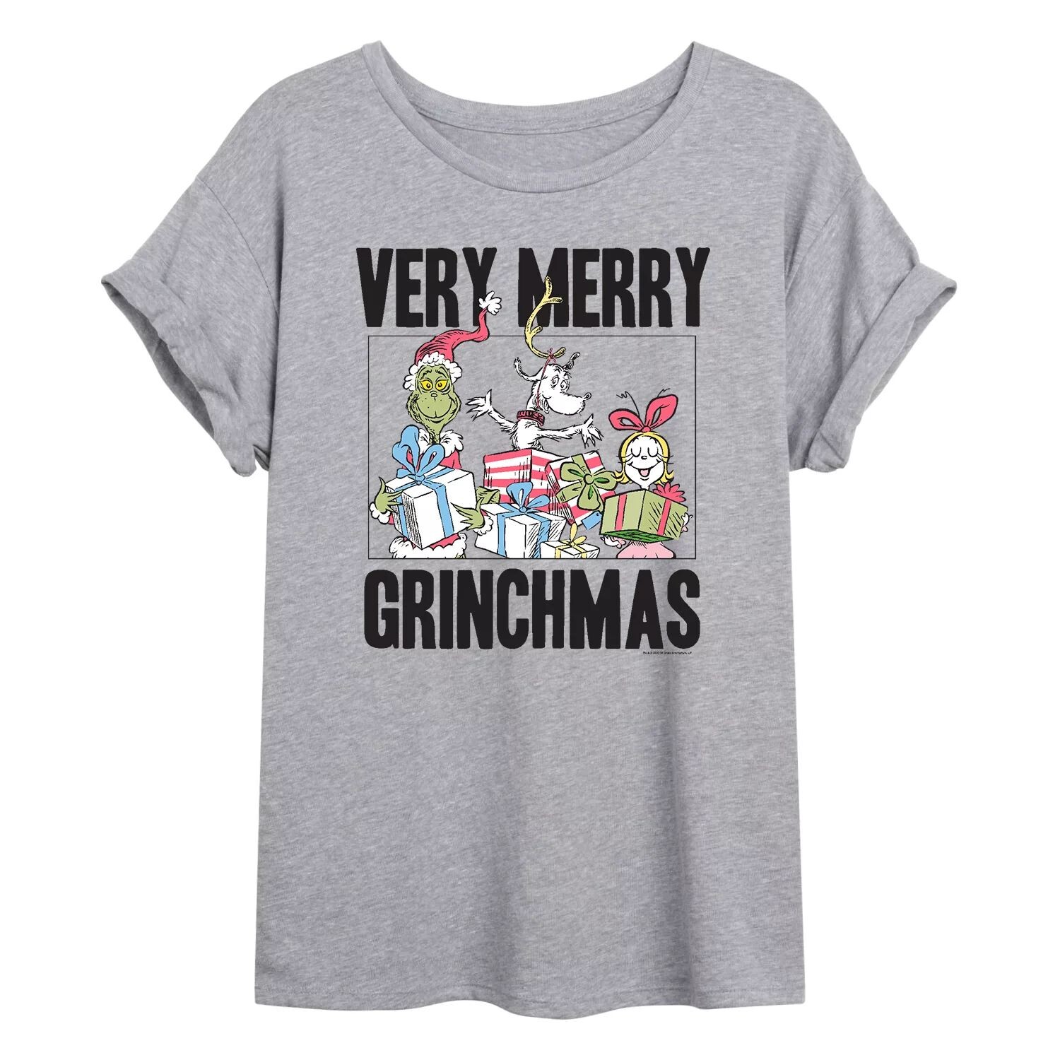 

Размерная футболка с рисунком Dr. Seuss Grinchmas для юниоров Licensed Character