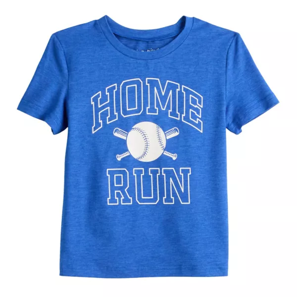 

Футболка с принтом для мальчиков и малышей Jumping Beans, цвет blue home run