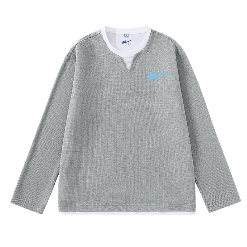 

Футболка Unisex Henry Collar Moderate Mock Two Piece WARRIOR, серый