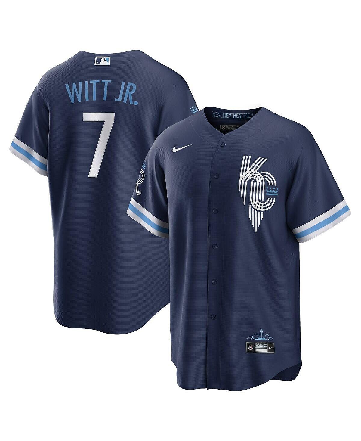 

Мужская футболка темно-синего цвета Bobby Witt Jr. Kansas City Royals 2022 City Connect Replica Player Nike, Синий, Мужская футболка темно-синего цвета Bobby Witt Jr. Kansas City Royals 2022 City Connect Replica Player Nike