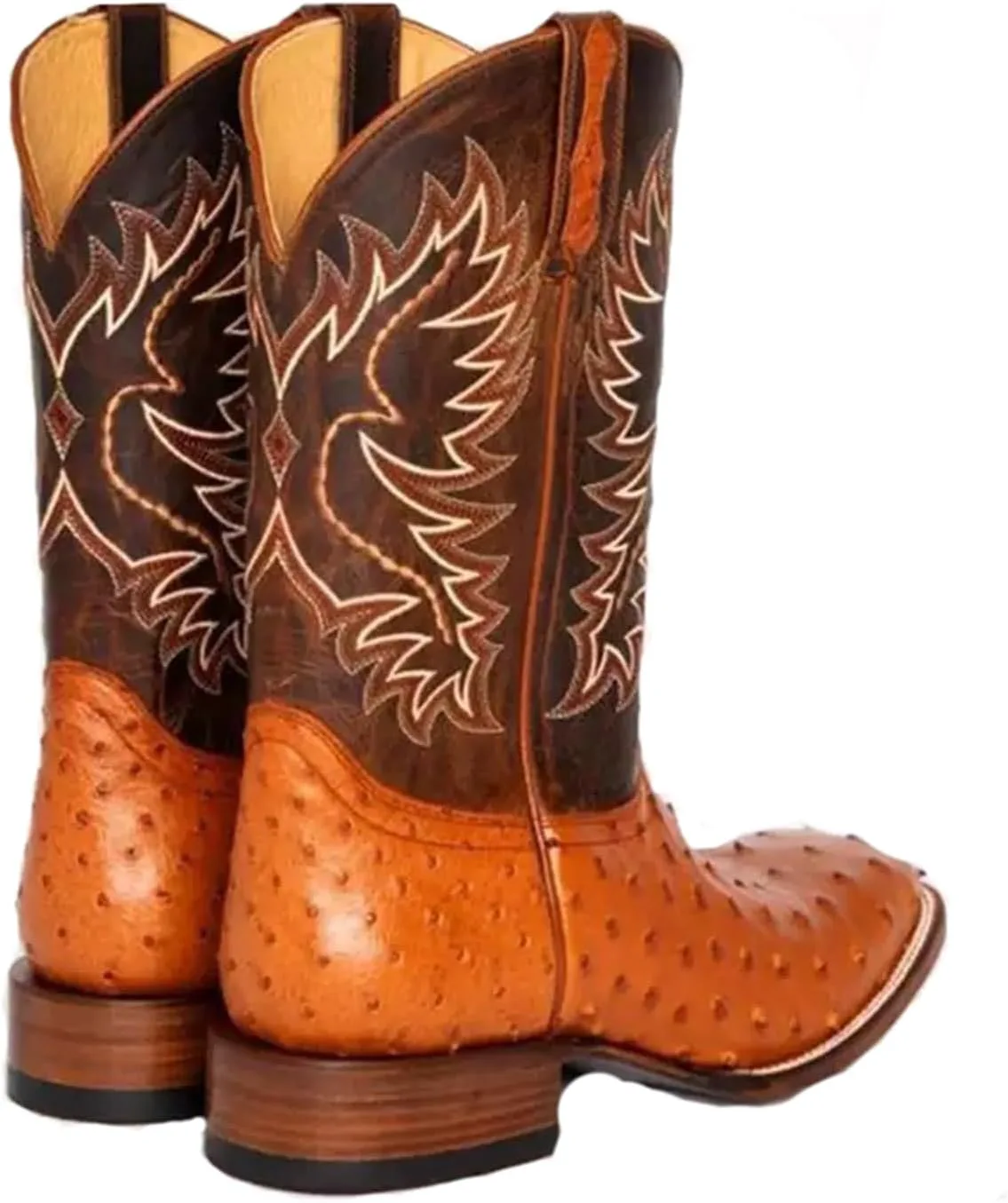 

Мужские западные ковбойские сапоги средней высоты, модные с вышивкой, до середины голени, унисекс, с квадратным носком, ретро, классические деревенские сапоги, рабочие сапоги (Цвет: темно-коричневый, Размер: 13.5 женский / 12 мужской) DHAEY