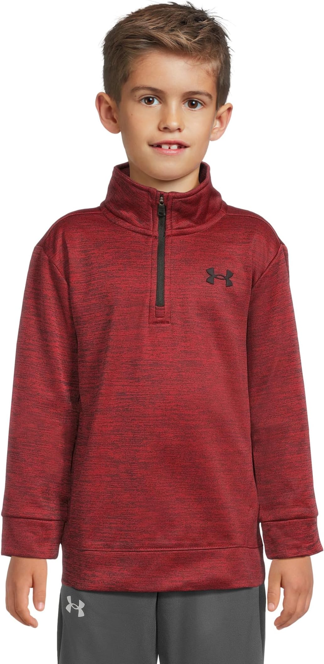 

Флисовая куртка Armor с застежкой-молнией 1/4 Under Armour Kids, Red