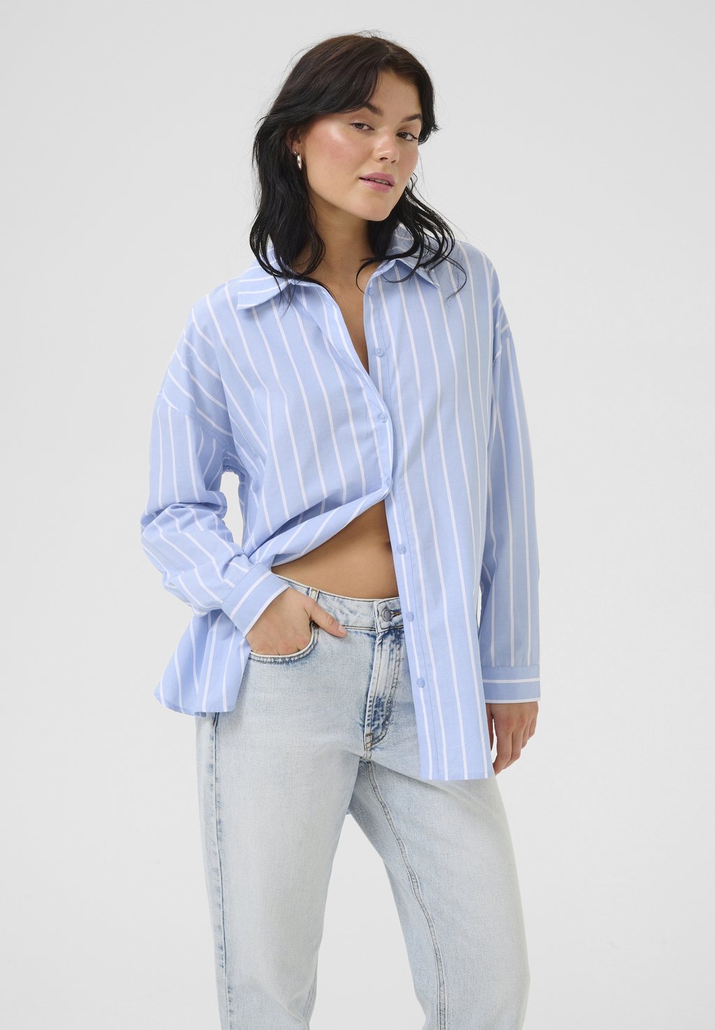 

Блузка на пуговицах KIONA My Essential Wardrobe, синий