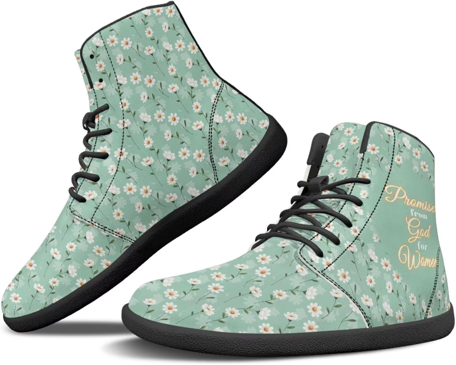 

Кроссовки Binienty с широкой посадкой для мужчин и женщин, минималистичные, обувь для босоногой ходьбы, с нескользящей подошвой и нулевым перепадом, Spring Daisy Verse