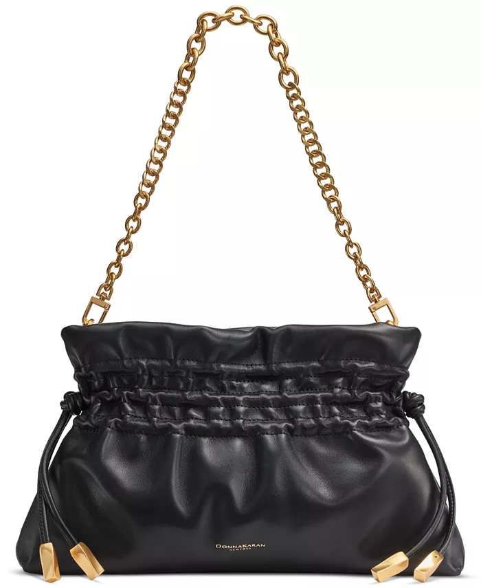 

Кожаный клатч Southold с цепочкой Donna Karan New York, черный