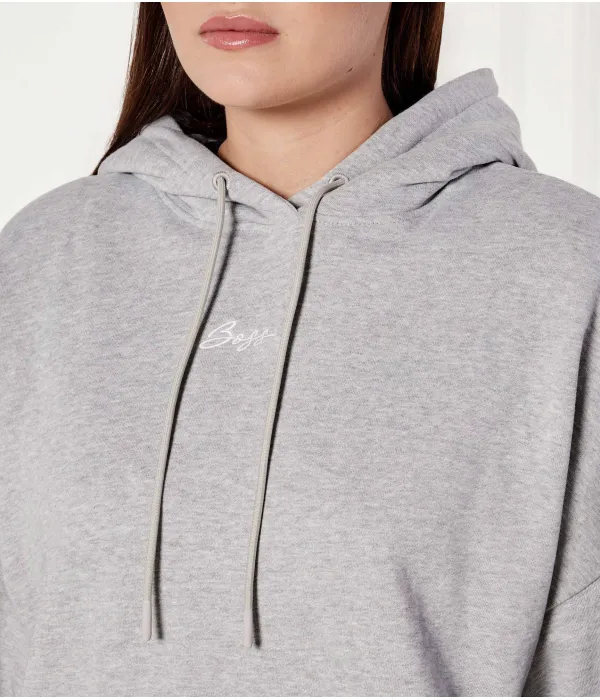 C_Ehoody_S Толстовка Relaxed fit Boss Orange, серый — фото 4
