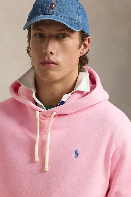 Худи хлопковая Polo Ralph Lauren, розовый — фото 4