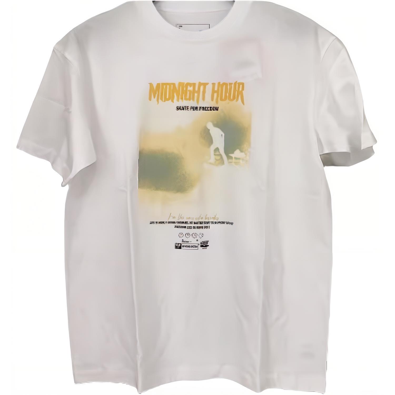 

LINING Футболка унисекс белая, Белый, LINING Футболка унисекс белая