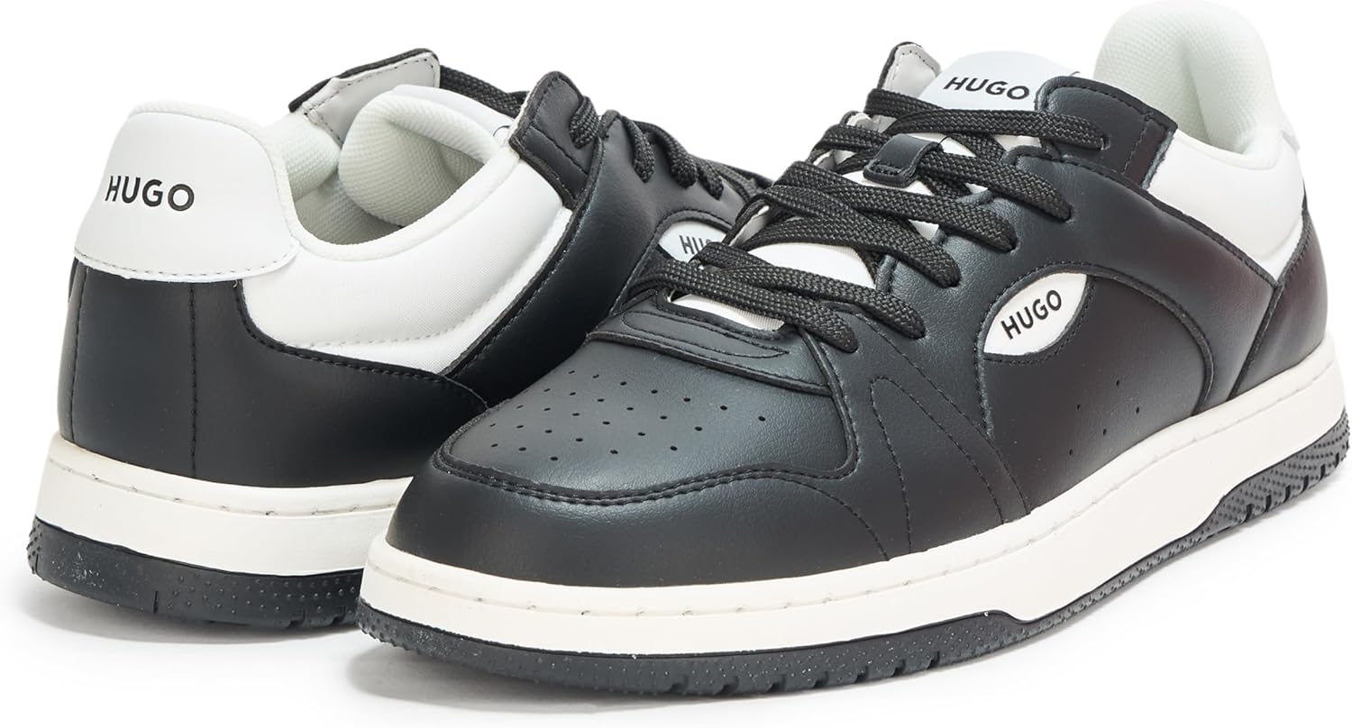 Кожаные кроссовки Hugo Mens Essential Basket, белый — фото 3