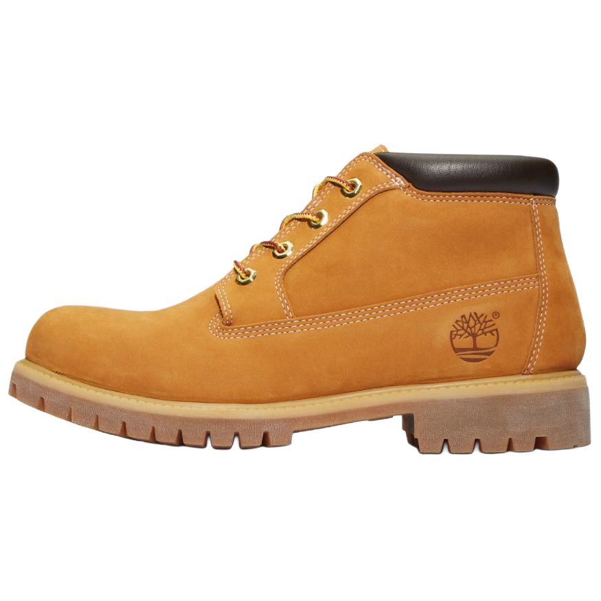 Мужские ботинки Timberland Премиум кожаные с логотипом, оранжево-коричневый