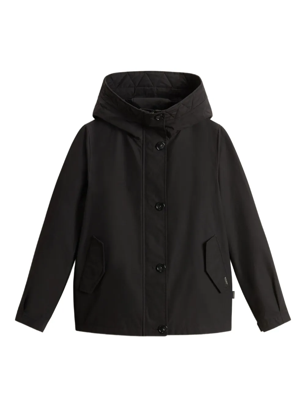 

Стеганая куртка с капюшоном WOOLRICH, черный