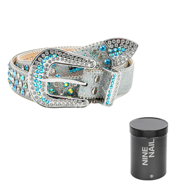 

NINE NAIL Микрофибровый пояс унисекс шириной 3,8 см, Galaxy Blue