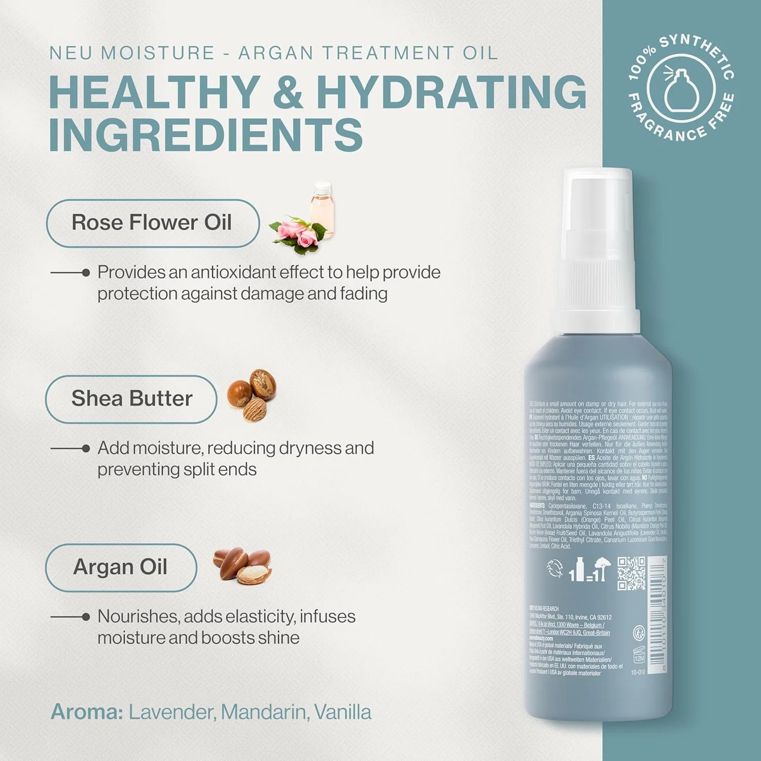 Аргановое масло для волос Neuma Moisture Treatment Oil 100 мл Neuma — фото 3