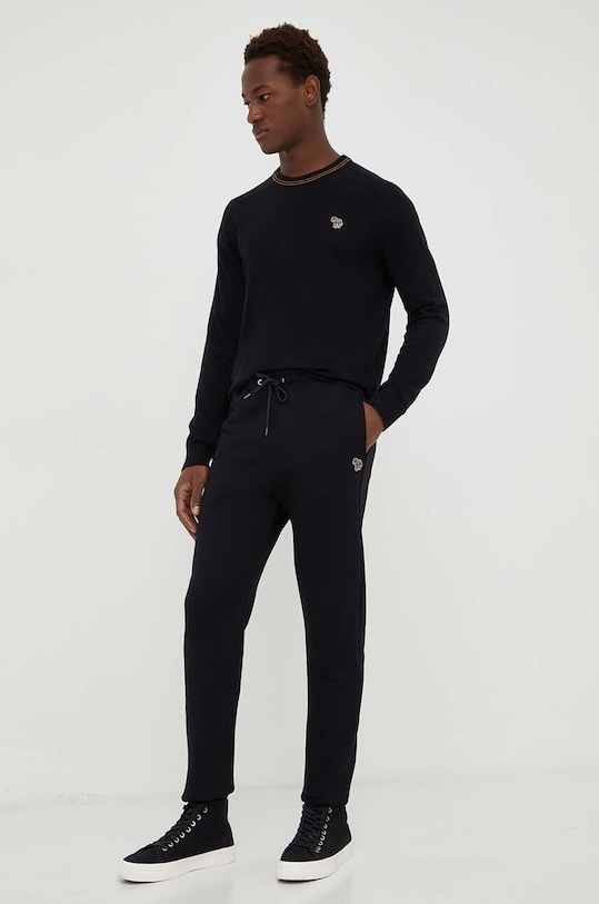 

Хлопковые спортивные брюки Ps Paul Smith, черный