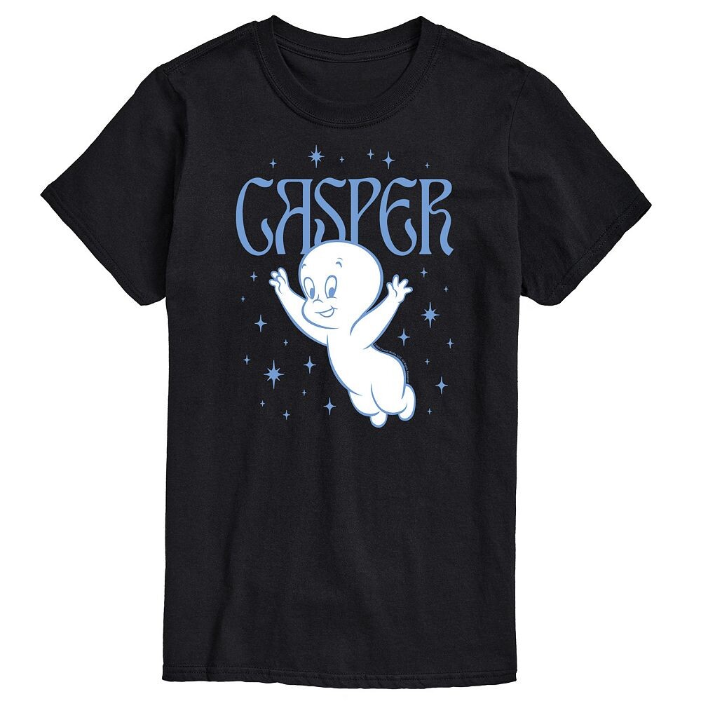 

Мужская футболка с рисунком Casper Flying Stars Licensed Character, черный