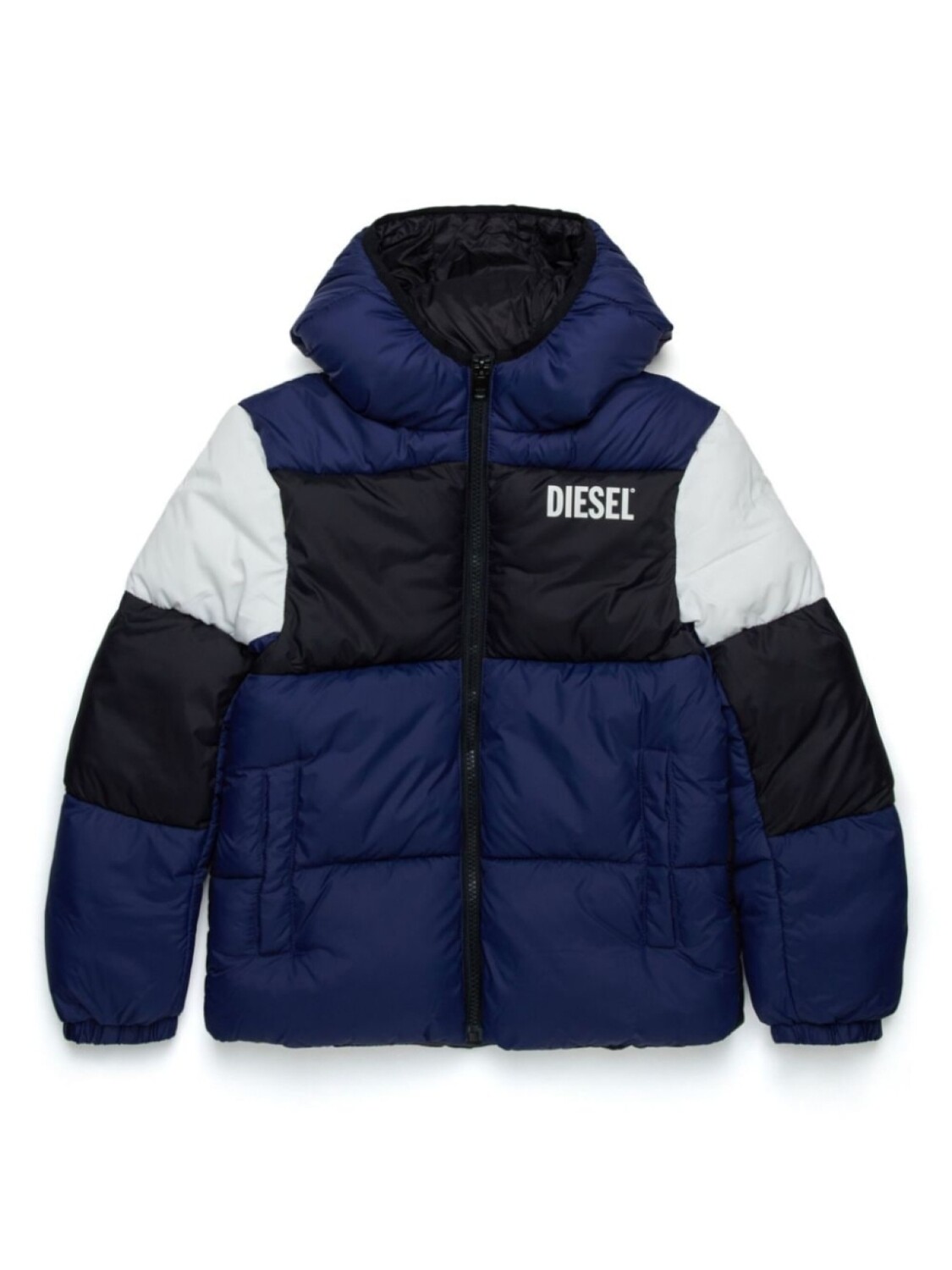 

Diesel Kids куртка с капюшоном и логотипом, синий