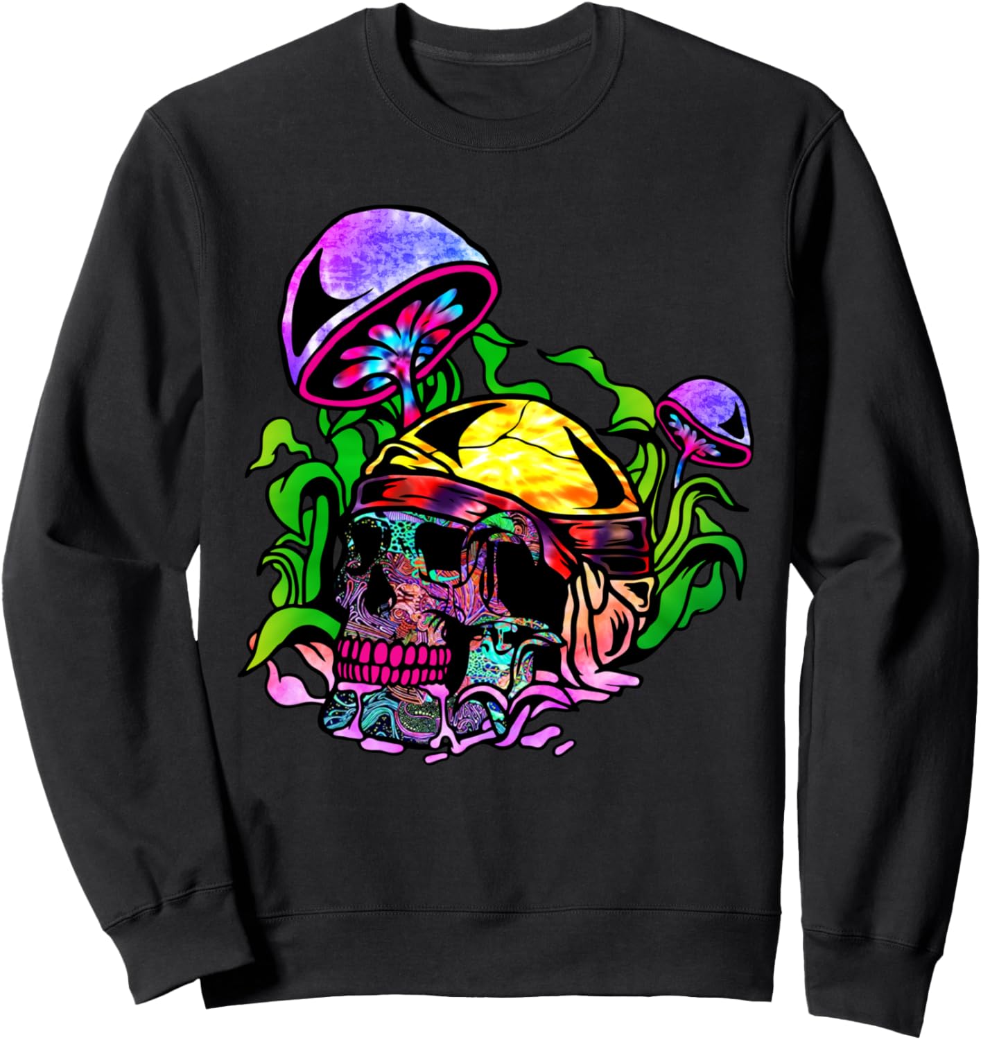 

Толстовка с принтом в стиле тай-дай, череп, эмо, готика, психоделический рейв, аксессуар в подарок Antoinette De Paris Tie-Dye Psychedelic Accessories, черный