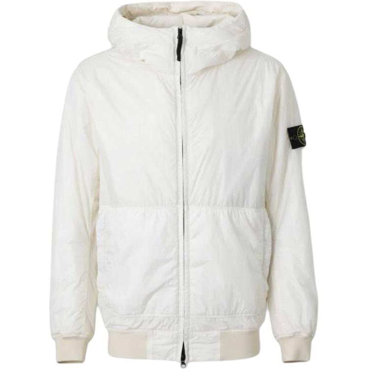 

STONE ISLAND Толстовка с капюшоном на молнии с нашивкой логотипа, Beige