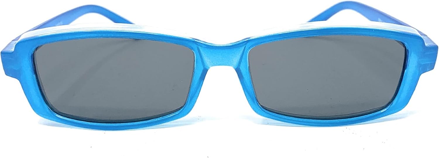 

Очки Mini Fit Over Glasses, OTG, поляризованные солнцезащитные очки унисекс с обтекаемой формой для мужчин и женщин Incredible Bargains, Rectangle - Pearl Teal Blue With Smoke Lens