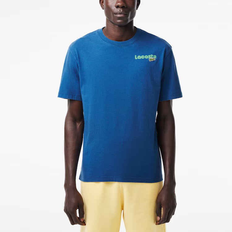 LACOSTE Мужская футболка, цвет Blue — фото 3