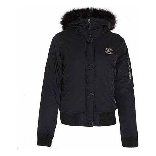 

Куртка short down jacket 'black' Converse, черный