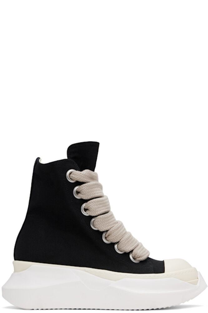 

Черные голливудские кроссовки Jumbo Laces Abstract Sneaks Rick Owens DRKSHDW