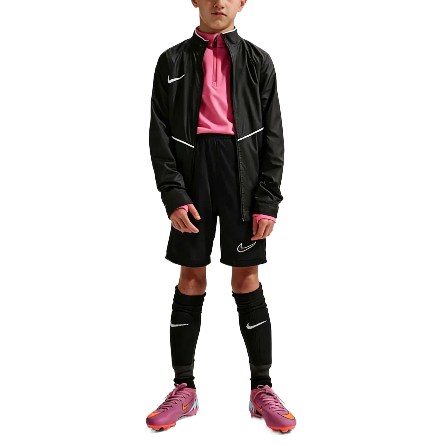 Детские шорты Moderate Nike, Black/Black/White — фото 4