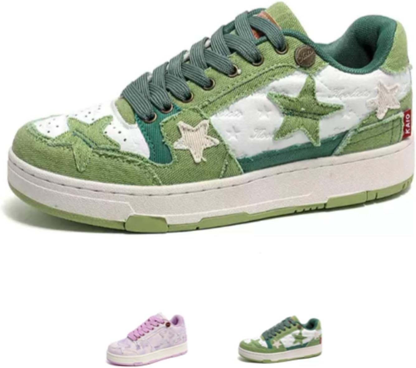 

Ретро-кроссовки на платформе в винтажном стиле для женщин и мужчин, модные повседневные, в стиле Y2K, для скейтбординга Acaritouch, зеленый