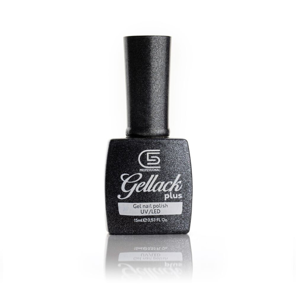 

Лак для ногтей Gellack Plus Glitter Esmalte De Uñas Semipermanente Profesional C5 Cosmetics, цвет 812 black metallic