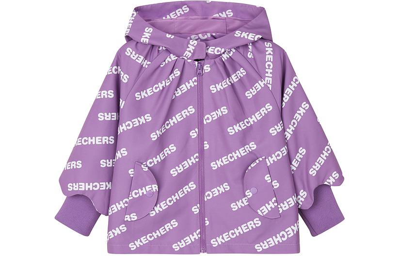 

Детская куртка Skechers фиолетовая с белым