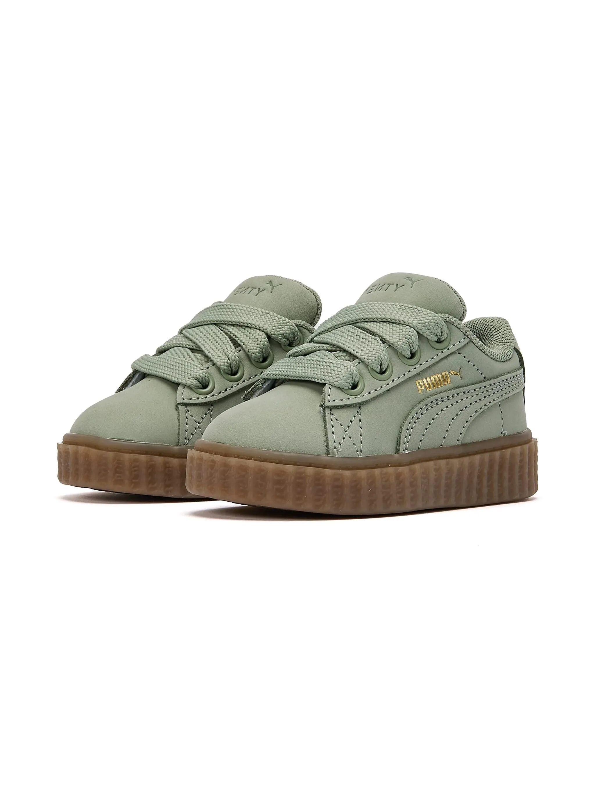 

Кроссовки на платформе из коллаборации с Fenty Phatty Puma Kids, зеленый