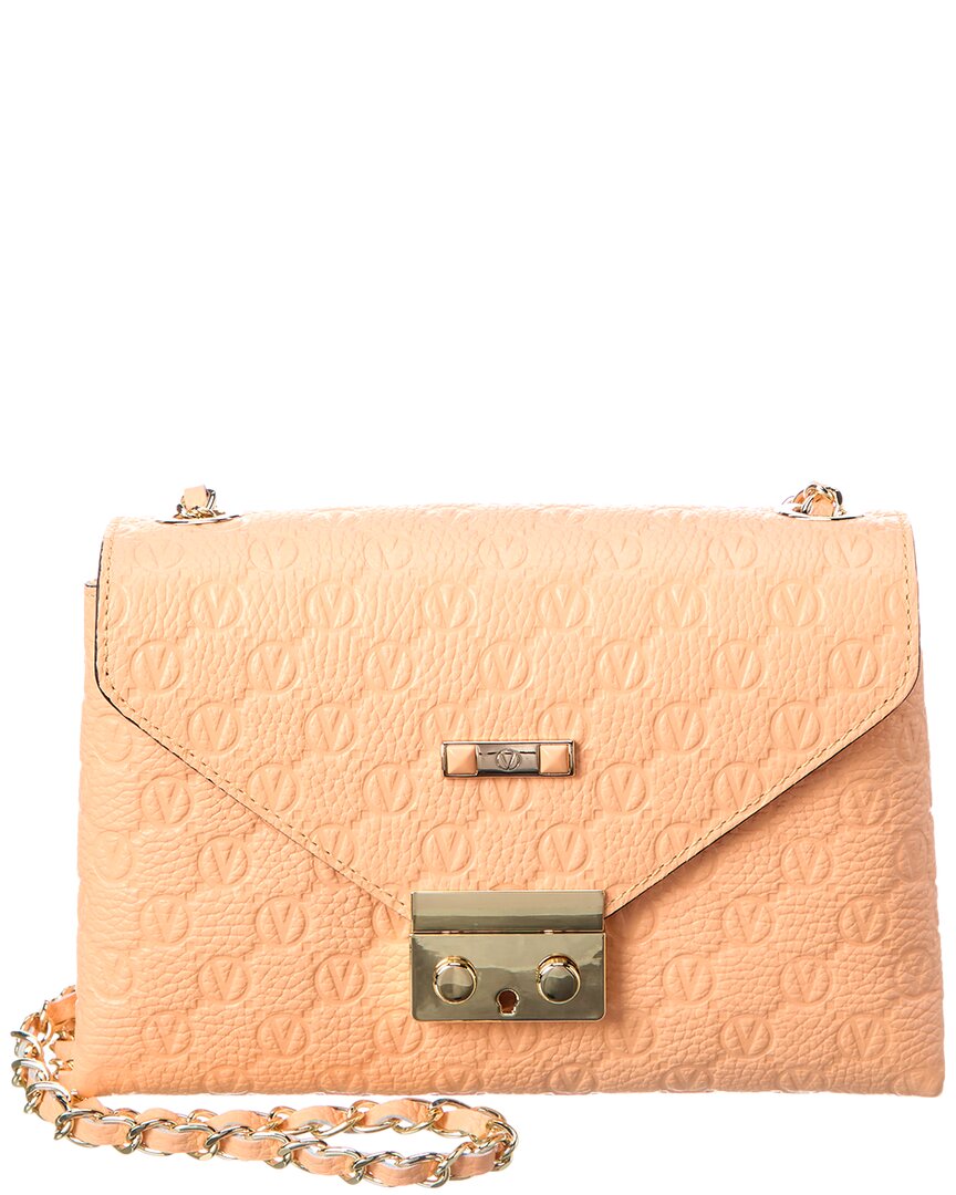 

Кожаное через плечо Valentino by Mario Valentino Isabelle Dollaro с монограммой, оранжевый