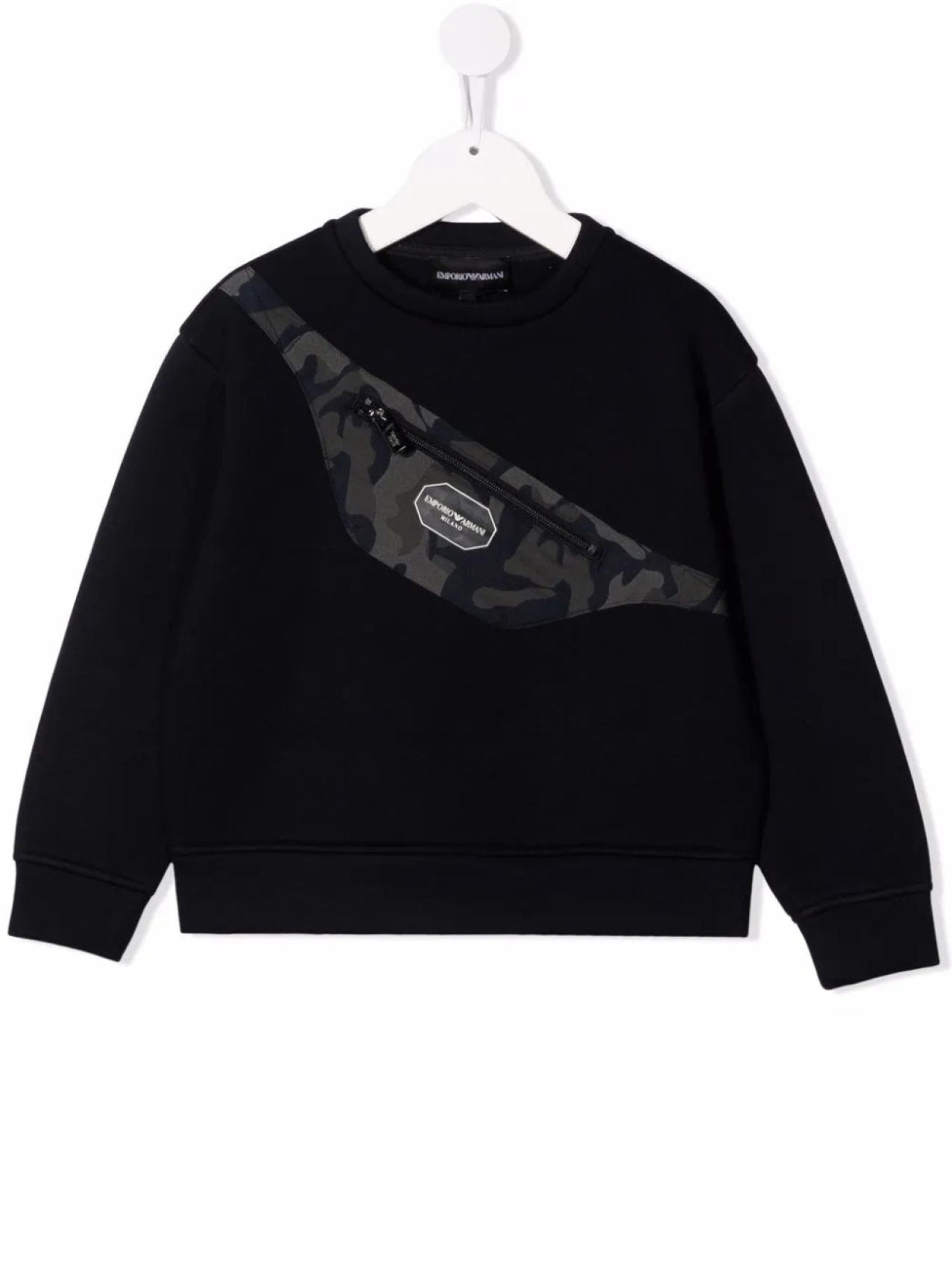 

Emporio Armani Kids толстовка с логотипом, синий